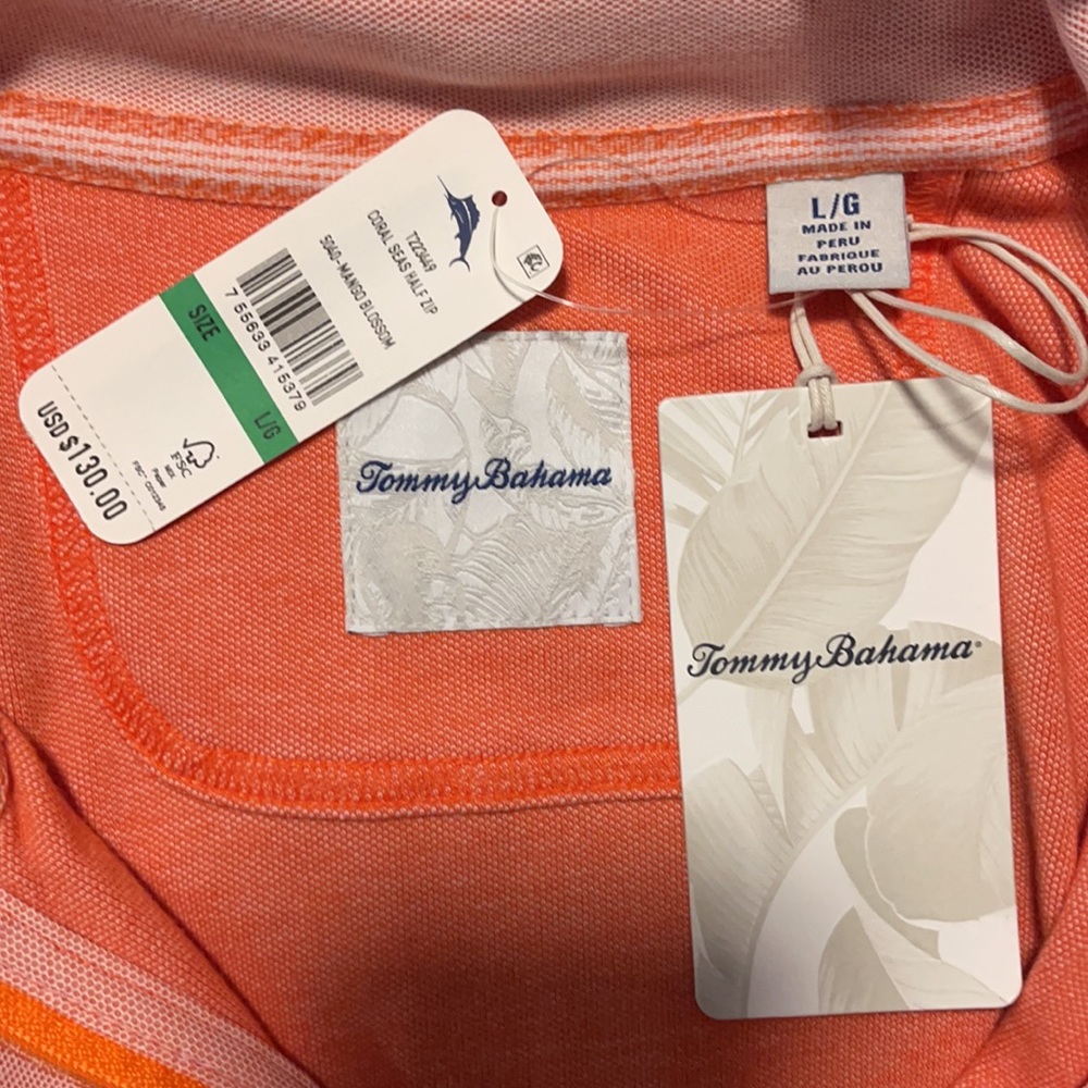 Tommy Bahama quarter zip - Picture 3 of 6